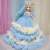 Four-Layer Wedding Dress Yi Tian Barbie Princess Girl Children's Game Toy 50cm Simulated Doll Decoraive Hangings Gift