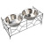 Stainless Steel Dog Bowl Double Bowl Cat Bowl Pet Food Basin Pet Bowl Rack Supplies Factory Direct Sales