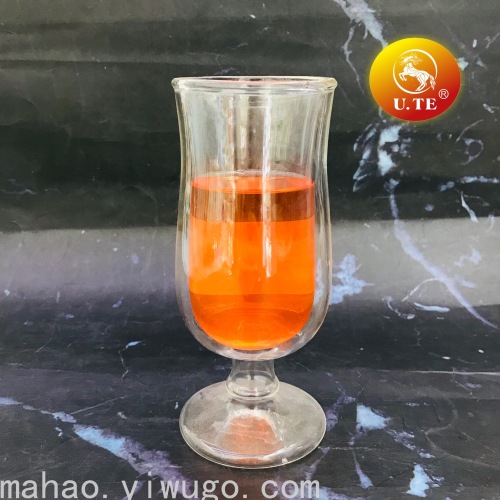 Heat Insulation Double Layer Glass Cup