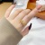 Sand Gold Colorfast Diamond Bow Ring Female Temperament Open Hollow Ring Shank All Match Index Finger Ring Tide