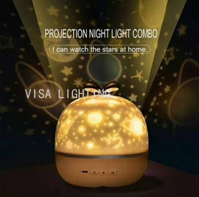 Led Starry Sky Projection Lamp Gift Creative Atmosphere Romantic Christmas Birthday Gift Led Small Night Lamp