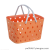 W16-2489 Simple Diamond Pattern Storage Plastic Pp Portable Vegetables Basket Kitchen Vegetable and Fruit Shopping Basket