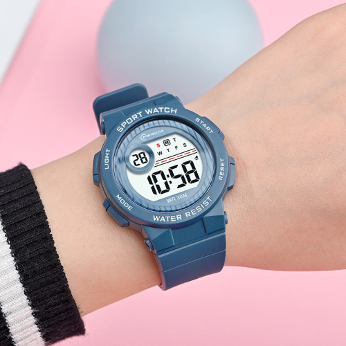 New Electronic Watch for Male Students and Teenagers Multi-Functional Sports Trend Waterproof Drop-Resistant Primary and Secondary School Students Electronic Watch