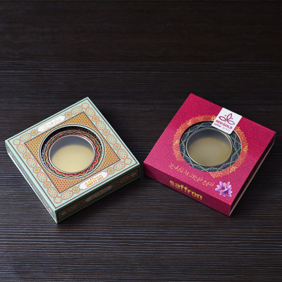 Iran Saffron Iron Box 1-10G round Tinplate Saffron Packing Boxes Saffron Packaging Spot