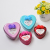 Creative Wedding Supplies Tinplate Wedding Candies Iron Box Heart-Shaped Gift Candy Box Solid Color Sticky Flower
