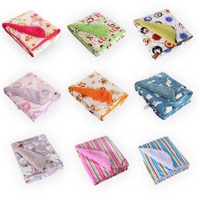 Blanket Mixed Batch Baby Children's Home Blanket Cute Cartoon Printed Double-Layer Car Blanket Baby Nap Blanket Kolaco