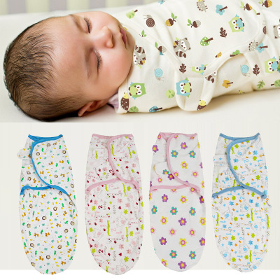 Soft Fly Spring, Summer, Autumn New Cotton Jersey Baby Swaddle Gro-Bag Newborn Wrapping Blanket Sleeping Bag Baby Swaddling