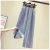 High Waist Korean Style Elastic Waist plus Size Women's Jeans Women's 2021 Summer Loose Slimming and All-Matching Wide Leg Mop Pants