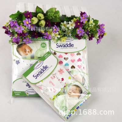 Baby Pad Cotton Swaddling Single Layer Cotton Hug Blanket Baby Products Wholesale SwaddleMe Sleeping Bag Gro-Bag