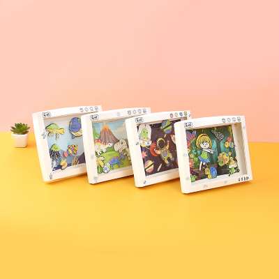 Children's Creative Puzzle Stitching Free Combination Photo Frame Paper Luminous Children's Fun Toys in the World