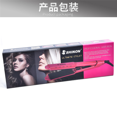 Cross-Border Two-In-One Hair Straightener Corn Hair Curler Thermostat Hair Straightener Hair Straighter Panel Can Be Replaced 8717