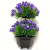 New Hexagonal Pot Double-Layer Flower Simulation Flower Butterfly Orchid Bonsai Fake Flower and Plastic Flower Simulation Plant Constant Color Floriculture