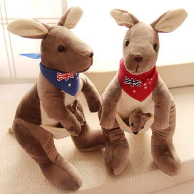 Cute Parent-Child Kangaroo Plush Doll Kangaroo Toy Doll Mother's Day Birthday Gift
