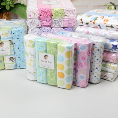 Cotton Velvet Blanket Baby Cotton Blanket Newborn Standing Catch Velvet Blanket up to Velvet Blanket 76x76cm Pvc4 Pack