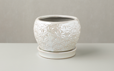 Simple Ceramic Dried Flower Flower Vase and Flower Pot Fresh Flower Arrangement Creative Home Living Room Decorations 