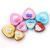 Creative Wedding Supplies Tinplate Wedding Candies Iron Box Heart-Shaped Gift Candy Box Solid Color Sticky Flower