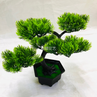 Artificial Bouquet Emulational Plastic Flower Green Plant Flower Decoration Constant Color the simulation of pot