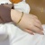 Elegant Frosted Bamboo Joint Imitation Gold Sand Gold Bracelet Female No Color Fading Versatile Opening Adjustable Bracelet Bracelet