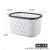 W16-2468 Oval Pressure Ring Rhombus Storage Basket Item Finishing Small Basket Portable Hollow Can Be Superimposed Storage Basket