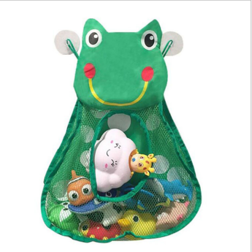 children‘s cartoon duck frog bathroom toy storage hanging bag