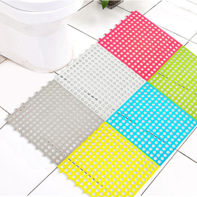 Small Hole Bathroom Non-Slip Mat Large Household Splicing Shower Room Shower Waterproof Hollow Plastic Foot Pad Floor Mat Wholesale