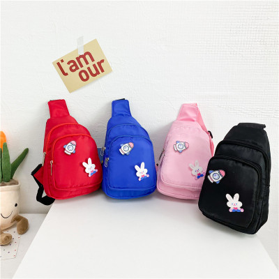 Children's Chest Pack 2021 New Korean Style Outdoor Casual Small Bags Shoulder Messenger Bag Trendy Fashion Girls Small Cloth Bag