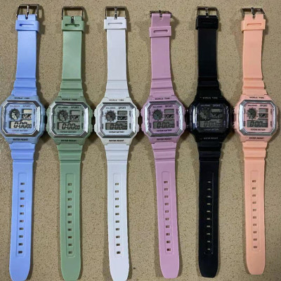 Foreign Trade Popular Style LED Electronic Watch WR F91 Silicone A159 Harajuku Style Kakashi Watch Multi-Function Watch