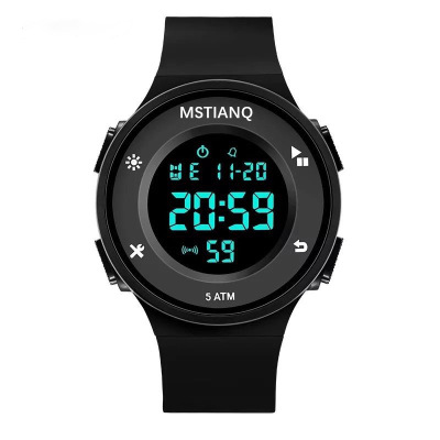Waterproof Electronic Sports Watch Male and Female Teenagers Luminous Student Couple Korean Simple Multi-Functional Electronic Watch Female