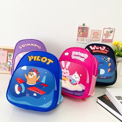 Children's Cartoon Cute Girls' Backpack 2021 New Korean Style Cloth Bag Fashion Backpack Student Kindergarten Backpack