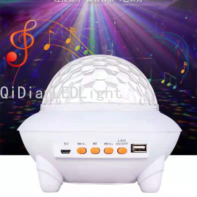 LED Bluetooth Magic Ball Stage Lights MP3 Six Color Magic Ball Light Colorful Light Disco Light Flash Projection Lamp
