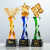 Trophy Customized Creative Color Crystal Pentagram Colored Glaze Trophy Customized Award Enterprise Activity Souvenir Lettering