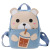 Children's Cartoon Bear Backpack 2021 New Small Backpack Korean Girls Fashion Creative Kindergarten Small School Bag