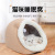New Plush Kennel Teddy Plush Warm Round Half Pack Cat Nest Semi-Closed Cat Nest Pet round Nest Small Kennel