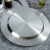 304 Stainless Steel Plate Creative Western Disc Western Cuisine Plate Household Cake Plate Deepening Thickening Western Food Cold Dish Plate