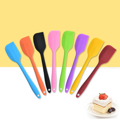 Wholesale Small Silicone Integrated All-Inclusive Scraper Silicone Scraper Butter Stirring Knife Cake Baking Tools