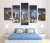 Photo Frame Five-Piece Cloth Painting Nordic Oil Painting Entrance Painting Corridor Mural Sofa and Bedside Painting Hanging Painting