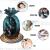 Ywbeyond Home Decoration Ceramic Pineapple Back flow Incense Burner Waterfall Indoor Fragrance Holder