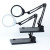 Cantilever Bracket Desktop Bench Magnifiers Pd127 HD Glass Lens with LED Ring Light Source Brightness Adjustable