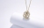 Four-Leaf Clover Opening and Closing Double-Shape Titanium Steel Necklace TikTok Xiaohongshu Internet Celebrity Hot-Selling Valentine's Day Gift