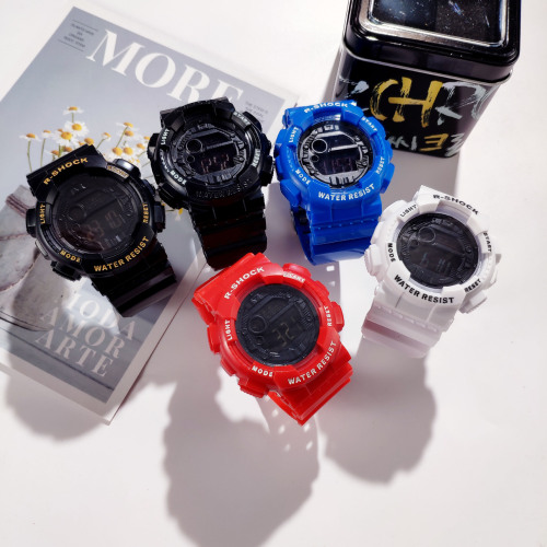 Student Children‘s Electronic Watch Waterproof Luminous Alarm Clock Korean Simple Multi-Functional Student Electronic Watch Fashion Trend