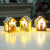 Christmas Decorations Luminous Small House Log Color DIY Santa Claus Christmas Gift Pendant Ornaments