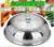 Interhair Stainless Steel Vegetable Cover with Holes Food Cover Non-Magnetic Thickened Dish Cover Anti Fly Dust Cover Dining-Table Cover