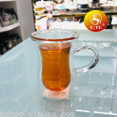 Insulated Double Layer Glass Cup Mug