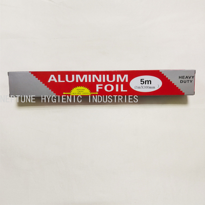 Disposable Aluminum Foil Tinfoil Oven Special Use Barbecue Aluminum Foil Roll Kitchen Household Oil Paper 5M