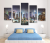 Photo Frame Five-Piece Cloth Painting Nordic Oil Painting Entrance Painting Corridor and Aisle Mural Sofa and Bedside Painting Hanging Painting