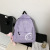 2021 New Smiley Face Schoolbag Wholesale Trendy Korean Style Junior and Middle School Students Simple Canvas Backpack Men and Women's Pendants Backpack