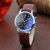 Fashion Blue Light Glass Belt Men's Watch Direct Supply Gift Stall Watch Men's Quartz Watch Factory Wholesale