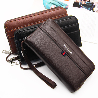 2020 Fashion Casual Men 'S Clutch Korean Style Business Wallet Long Zipper Phone Bag