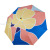 Centennial Boat Tri-Fold Digital HD Sun Umbrella 9635-Time Black Glue Parasol Rain and Rain Dual-Use