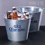 5l Ice Bucket Bar Supplies Galvanized Iron Beer Ice Bucket Customized with Bottle Opener
